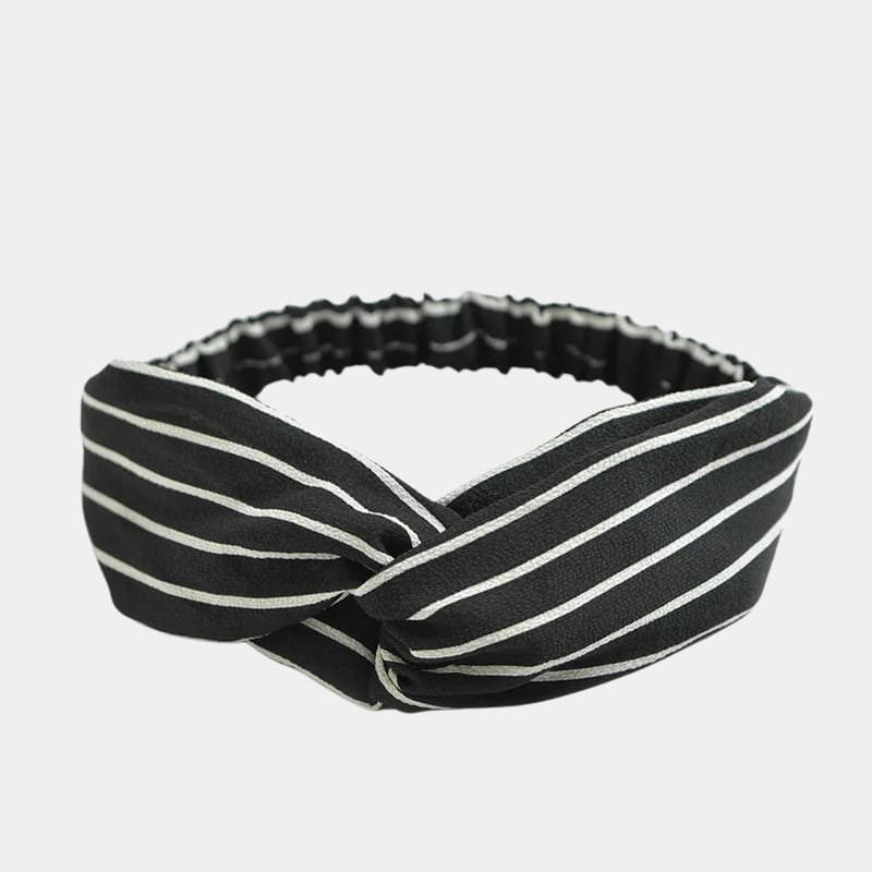 Bandeau marinière noir