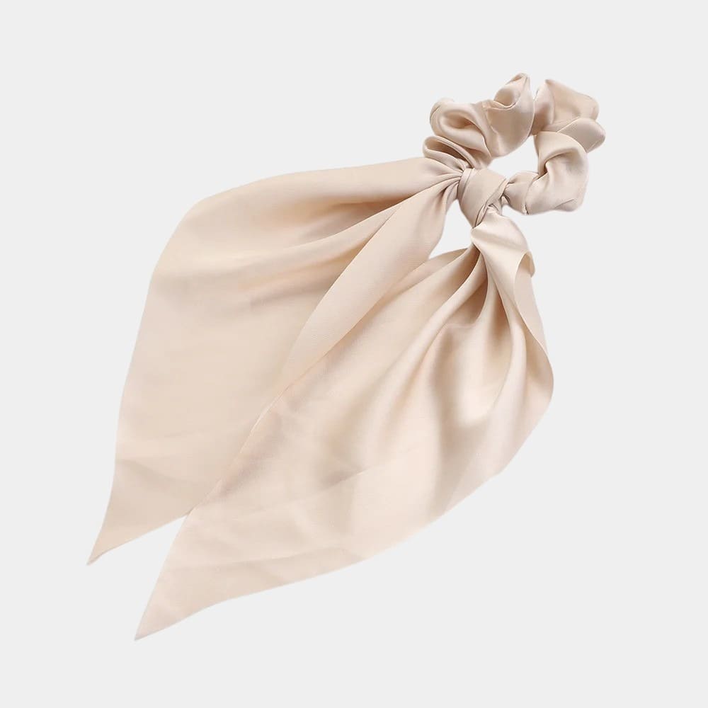 Chouchou foulard beige