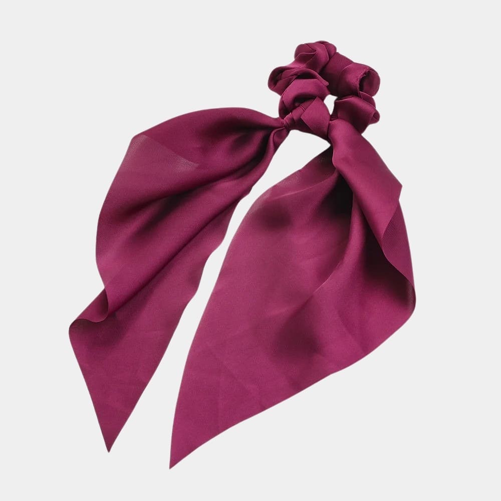 Chouchou foulard violet magenta