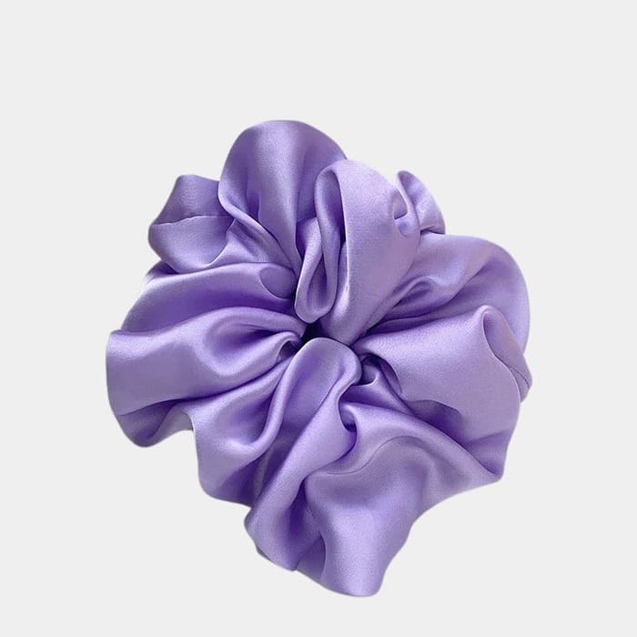 Gros chouchou violet en satin